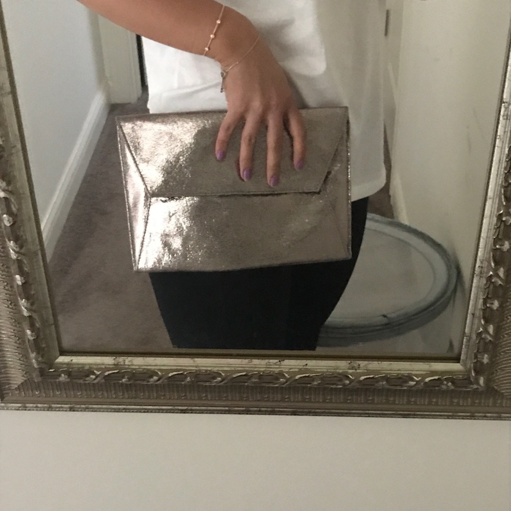 Silver clutch -asos