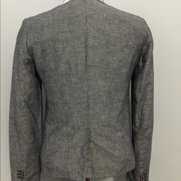 Women's gap linen blazer with lining - Picture 3 of 8