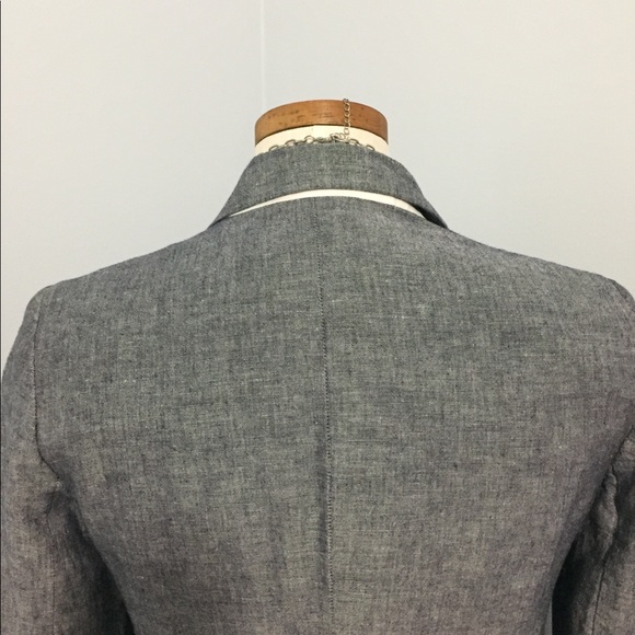 Women's gap linen blazer with lining - Picture 5 of 8