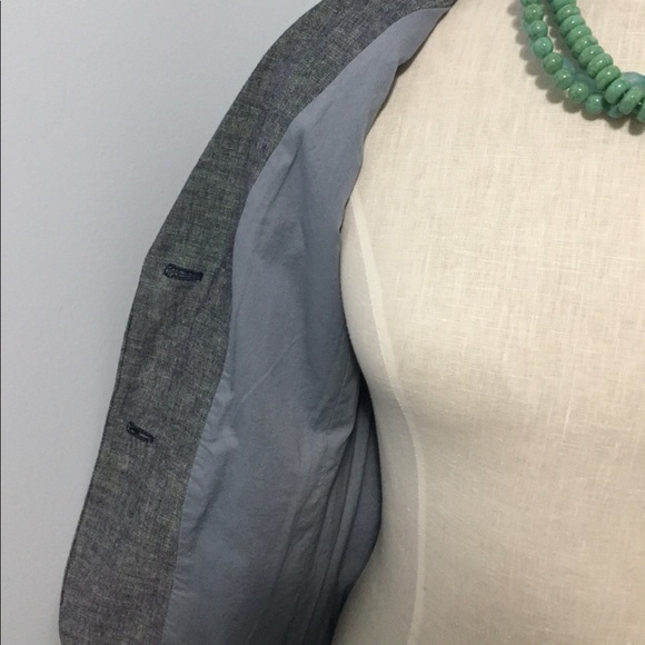 Women's gap linen blazer with lining - Picture 6 of 8