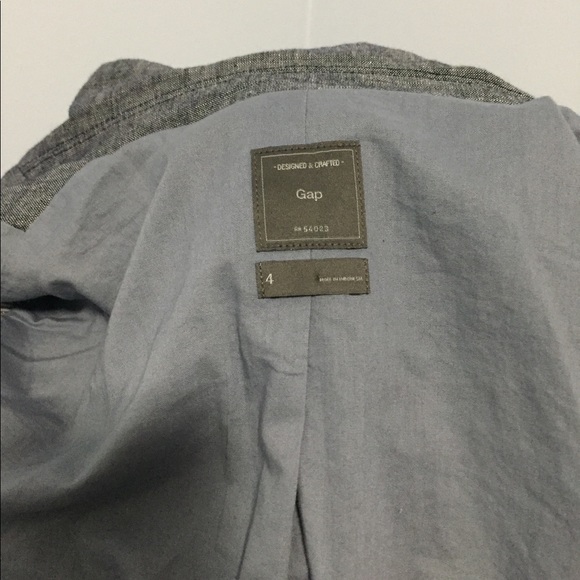 Women's gap linen blazer with lining - Picture 7 of 8