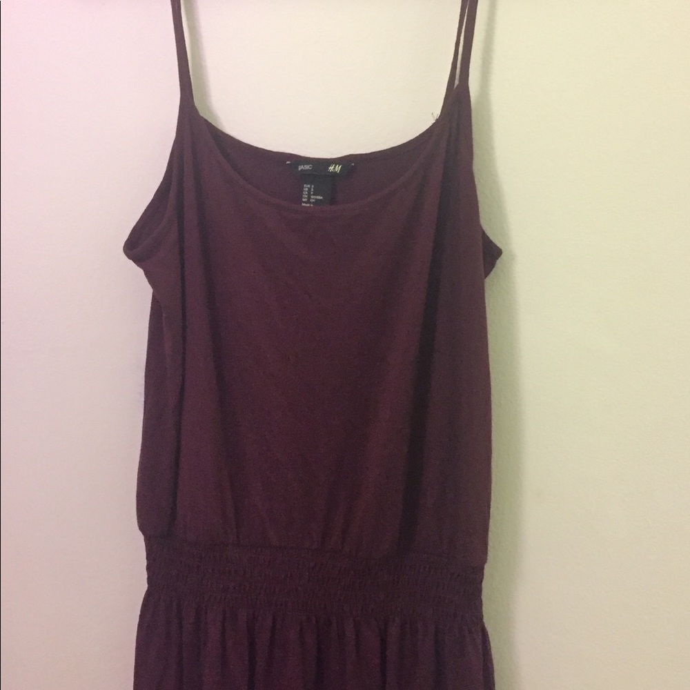 H&m maroon dress