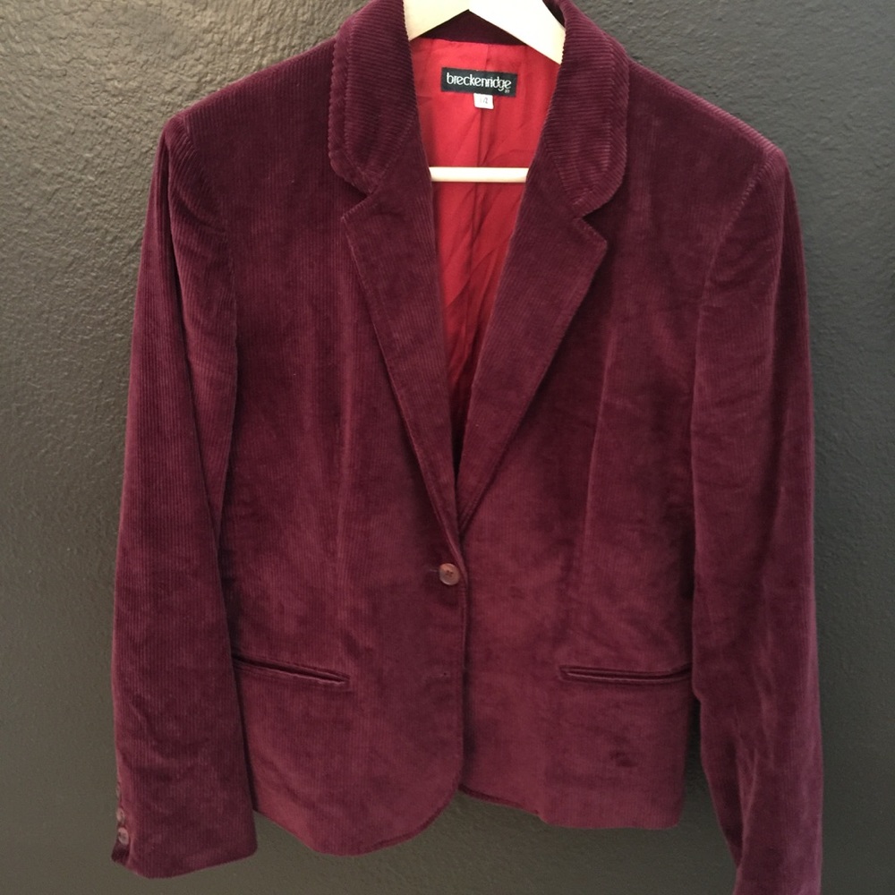 Burgundy Blazer