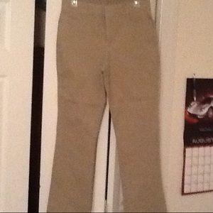 Sz6 dressy khaki with elastic in waist