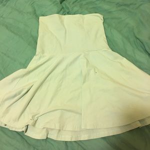 Teal American Apparel skater skirt