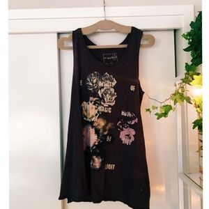 Discontinued Oversized Free People Graphic Tank