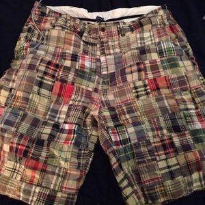 Polo madras shorts 36 waist