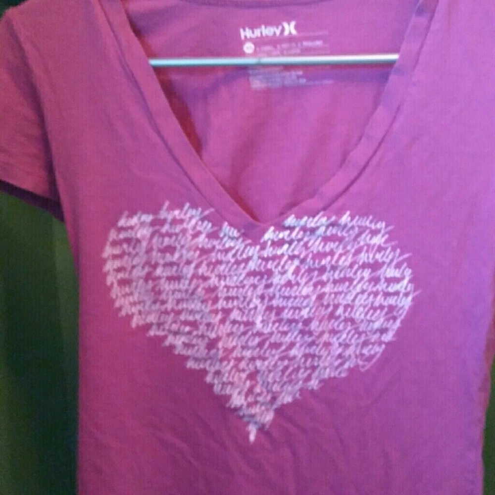 Pinkish purple short sleeve shirt