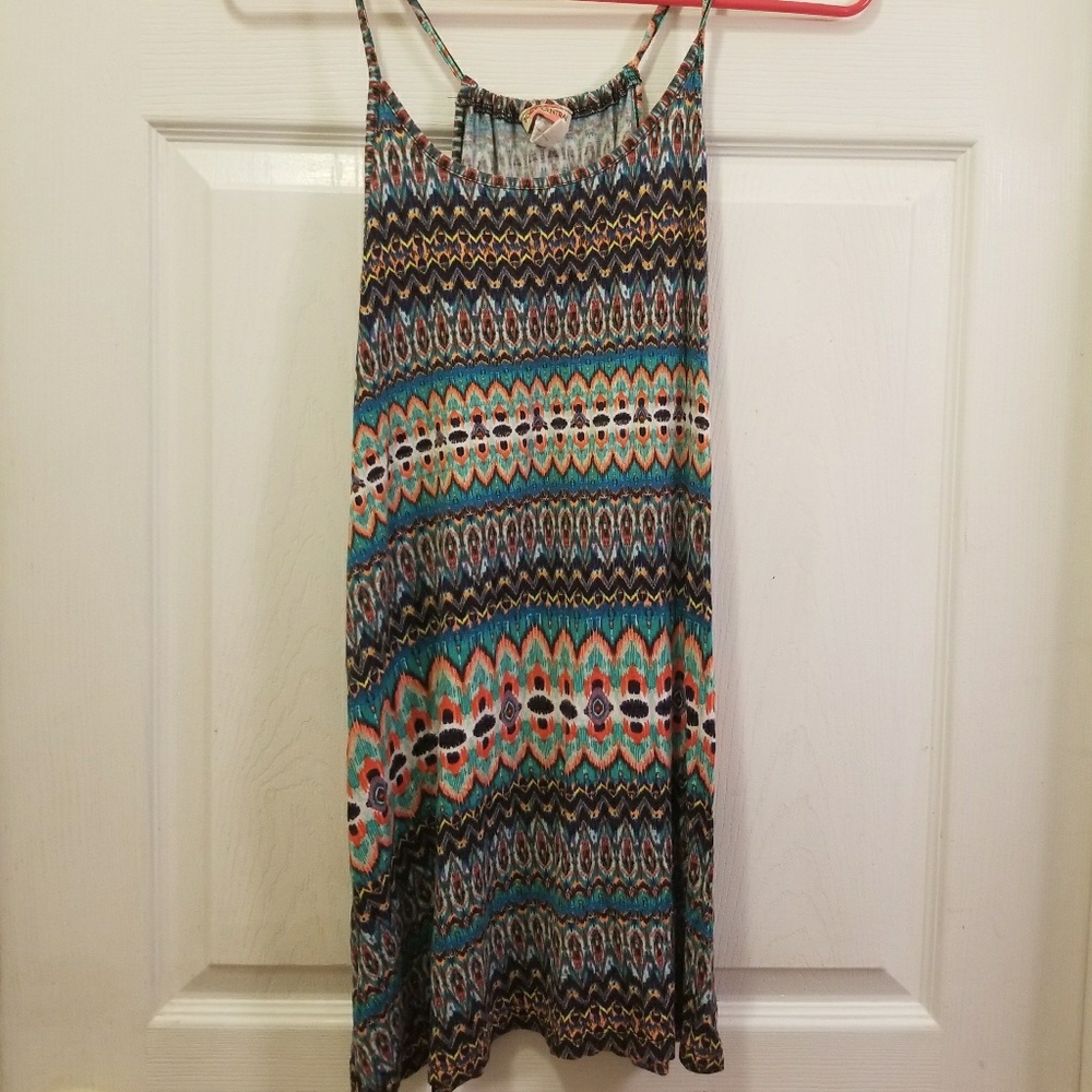 Tribal Print Mini Dress.