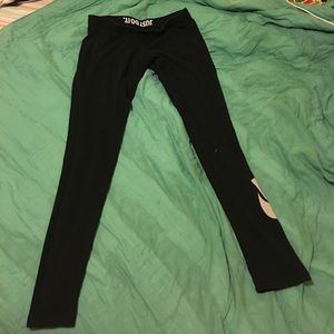 Black Nike logo leggings