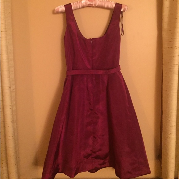 Raspberry Belted Retro look Cocktail Dress - Picture 2 of 8