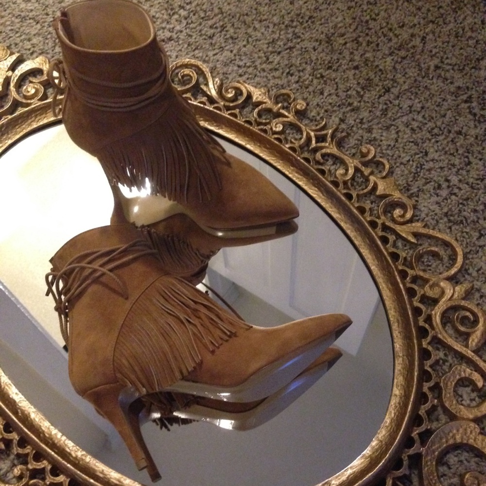 Bionda Castana mimi fringe booties 34