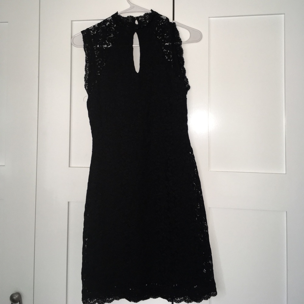 Bebe black lace dress