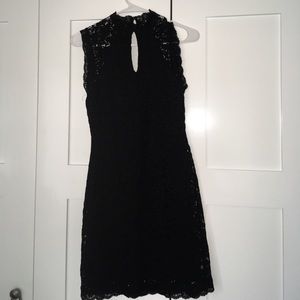 Bebe black lace dress