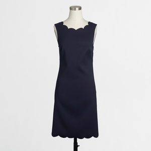 J.crew factory scalloped trim dress