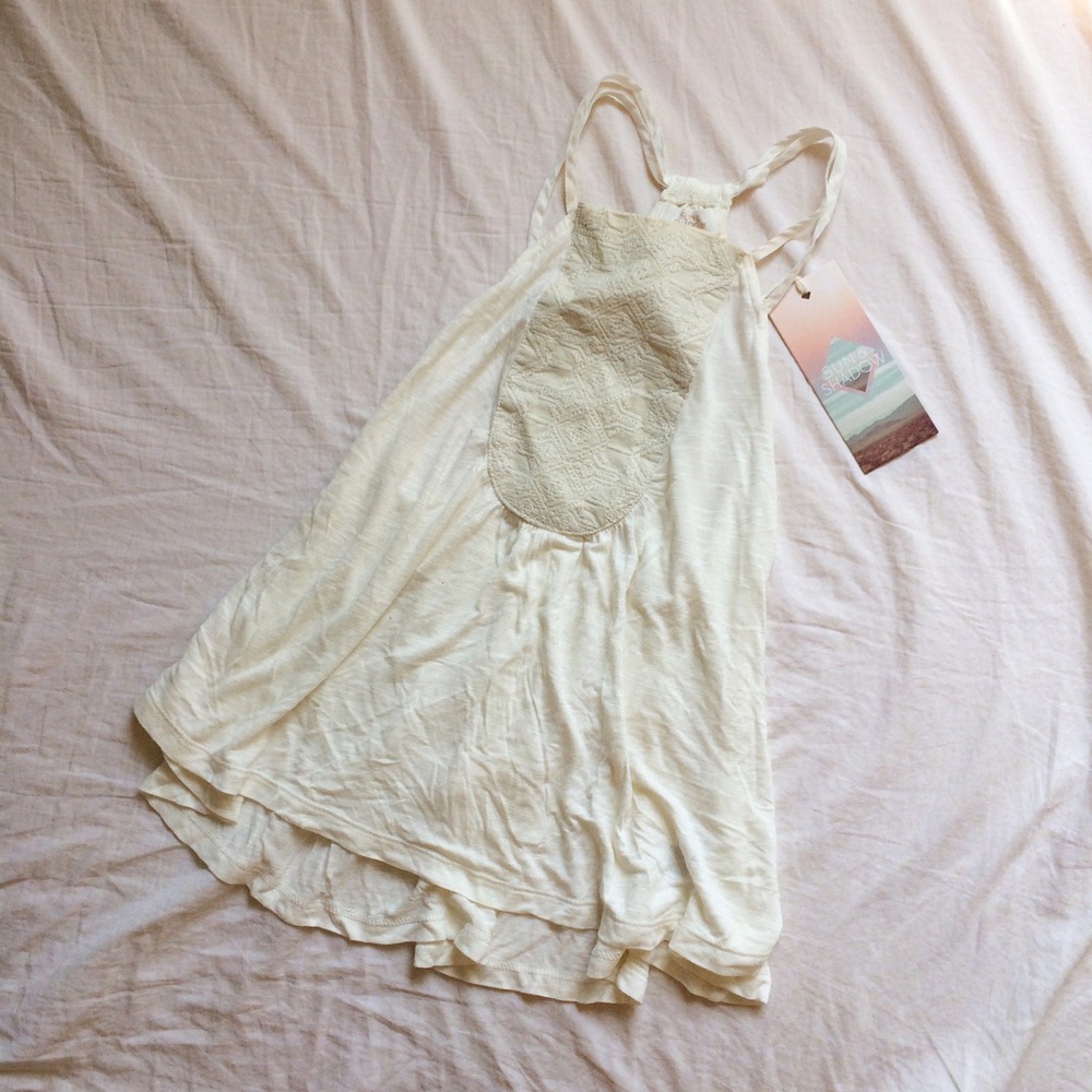 White/Cream halter tank top