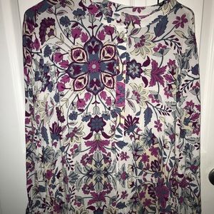 Floral Long Sleeve Top XXL