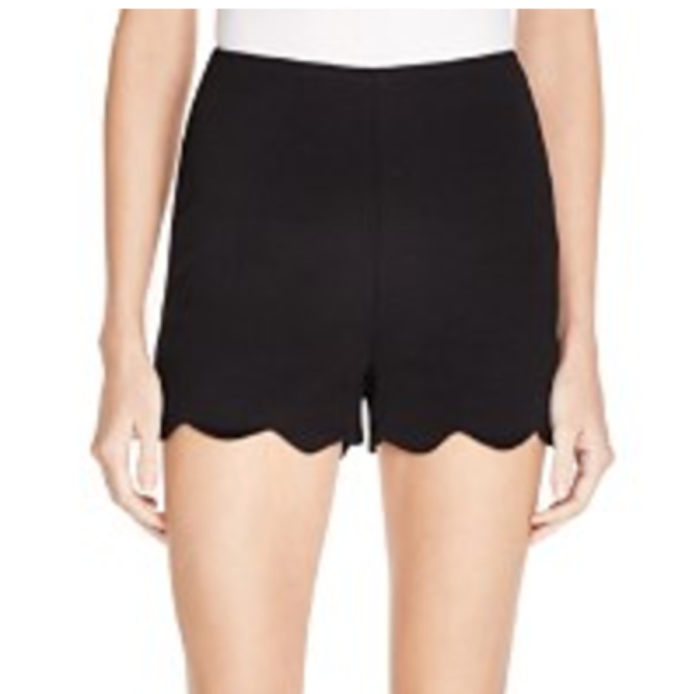 NWT AQUA SCALLOPED SHORTS