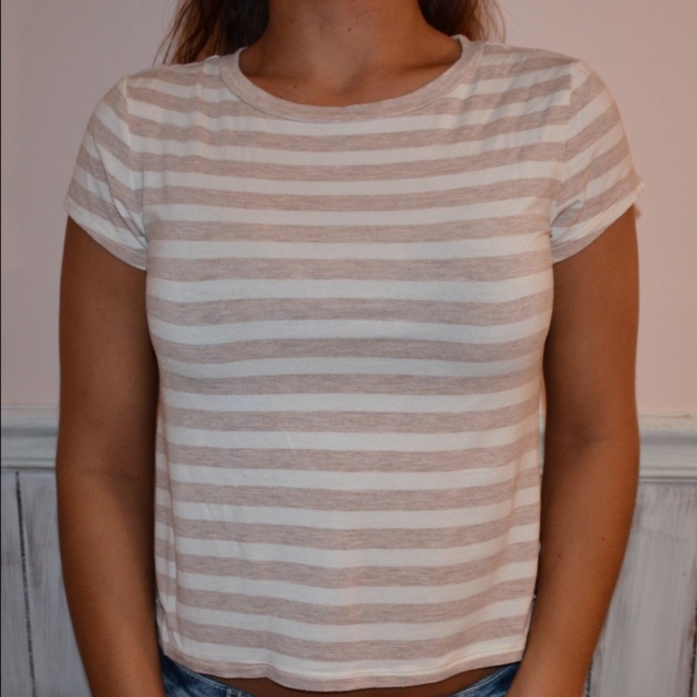 American Eagle Outfitters // Striped Baby Tee