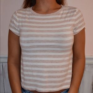 American Eagle Outfitters // Striped Baby Tee