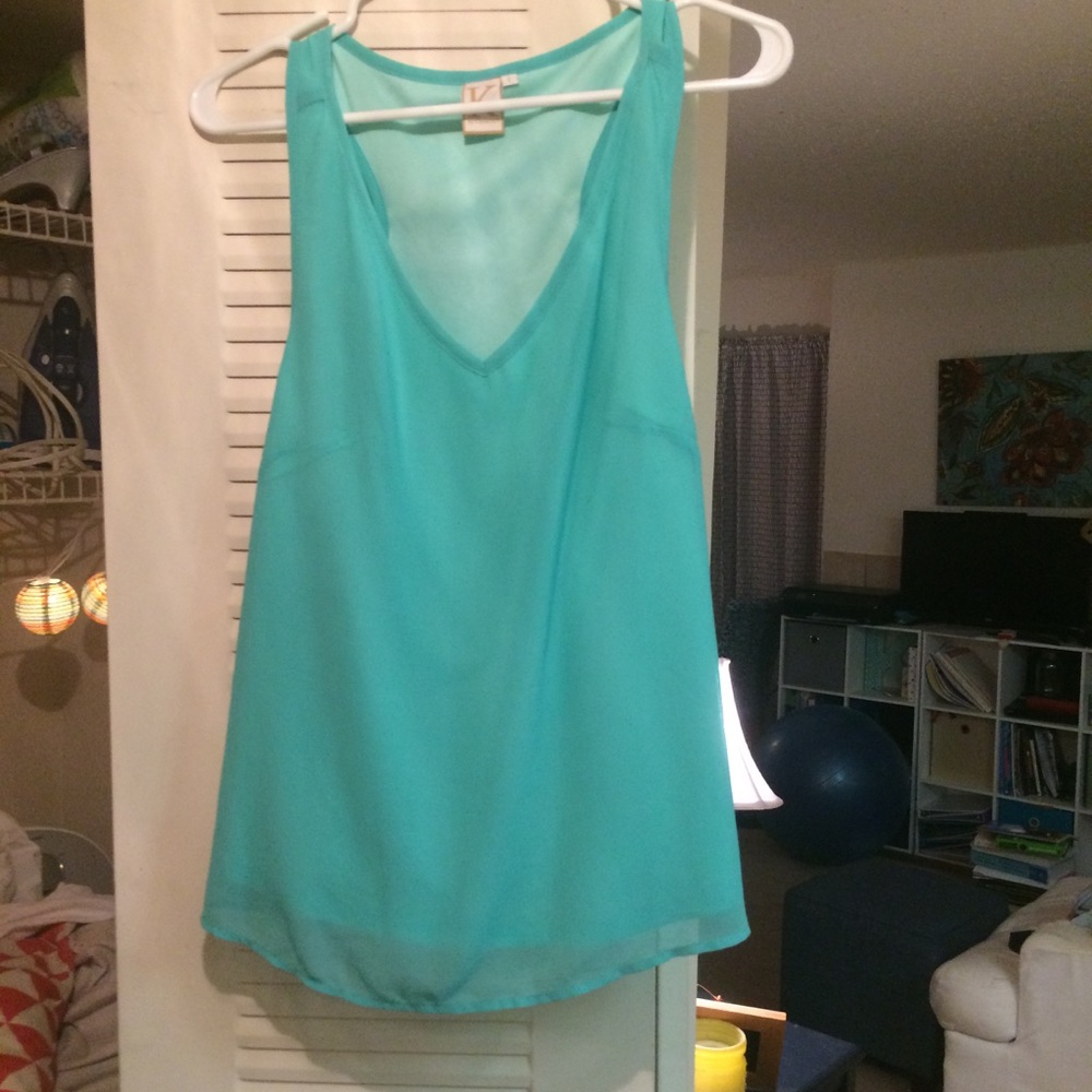 Turquoise top
