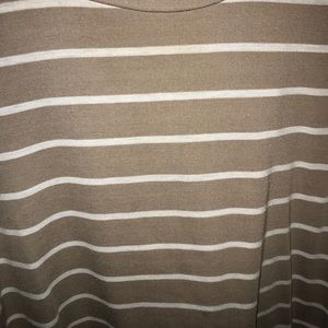 Tan Striped Top