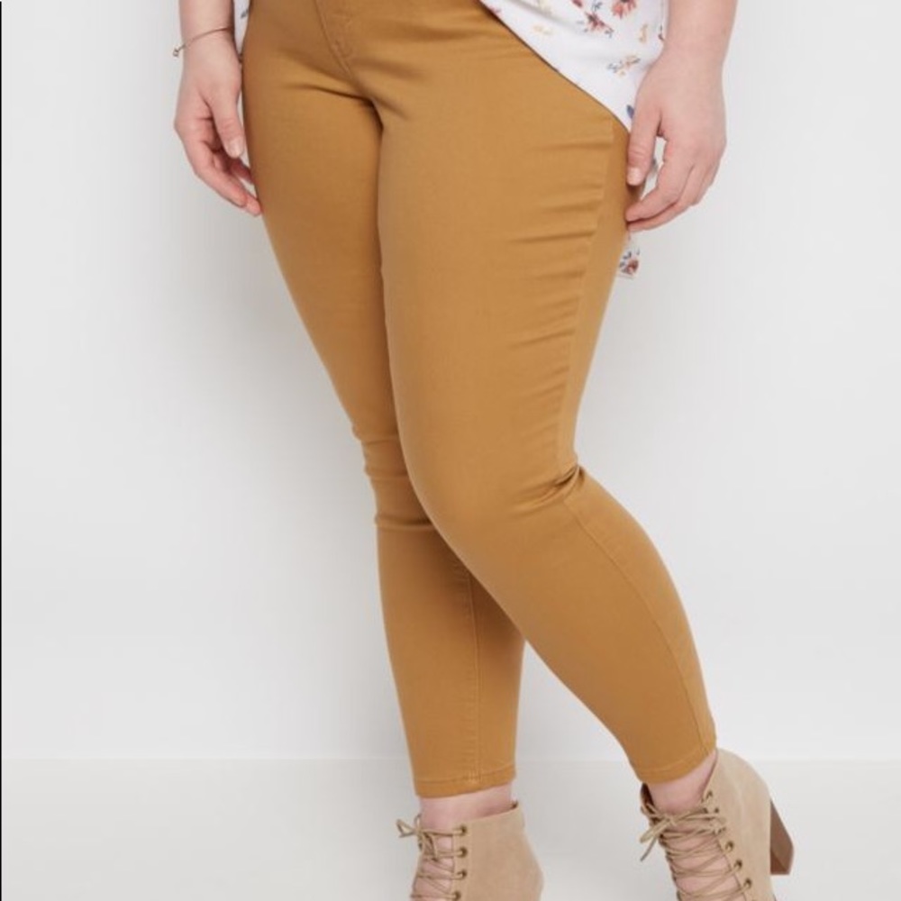 Rue 21 Plus Camel Twill Ankle Jegging