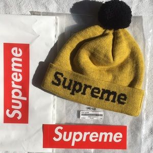 🏆NEW!🏆Supreme Yellow Soda Beanie FW 14, 10/10.