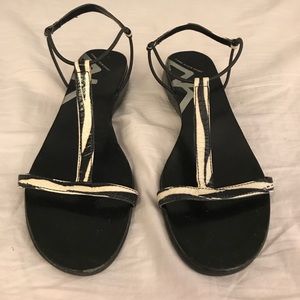 Anne Klein Sport Zebra Sandal- 9