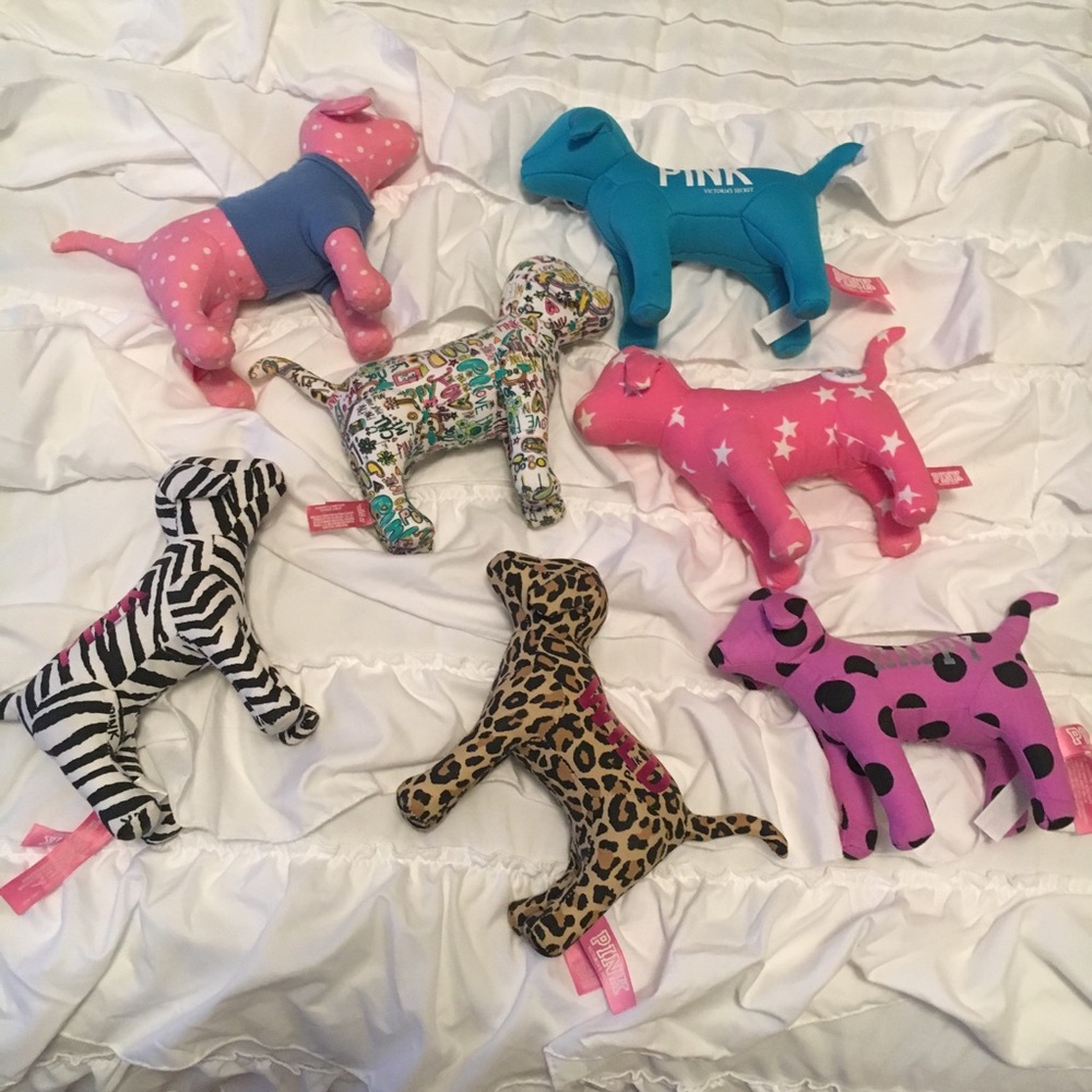 Lot of 7 VS PINK Dogs.