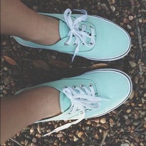 Seafoam green vans