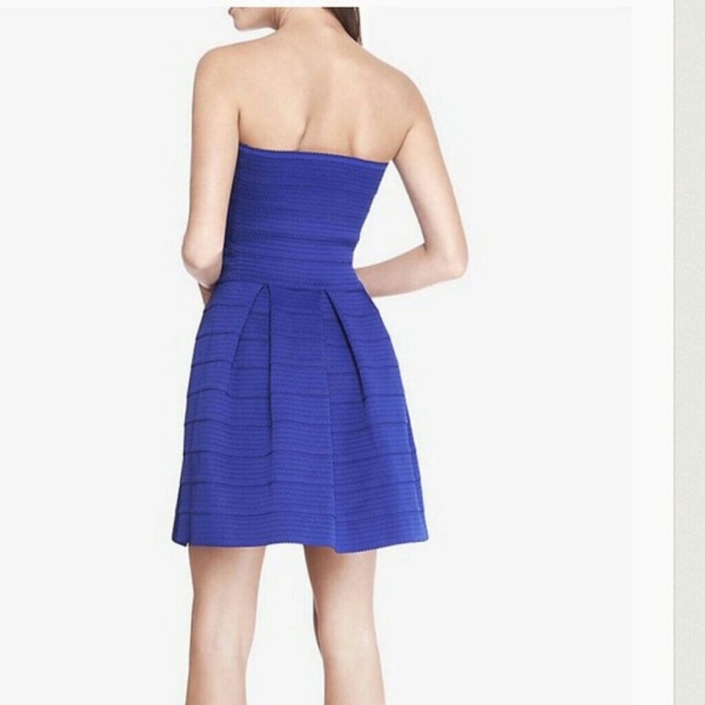 Express Strapless Bandage Style Fitted  Dress