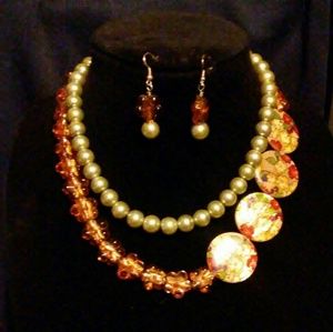 Handcrafted Necklace and Earring Set