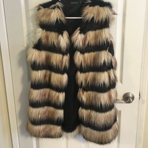 Faux fur vest