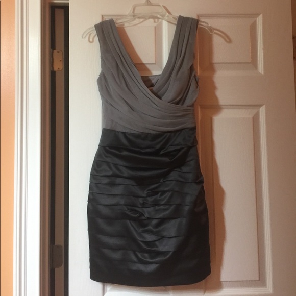 Express Dresses & Skirts - Express grey/black cocktail dress