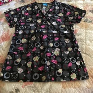 Ladybug scrub top sz small