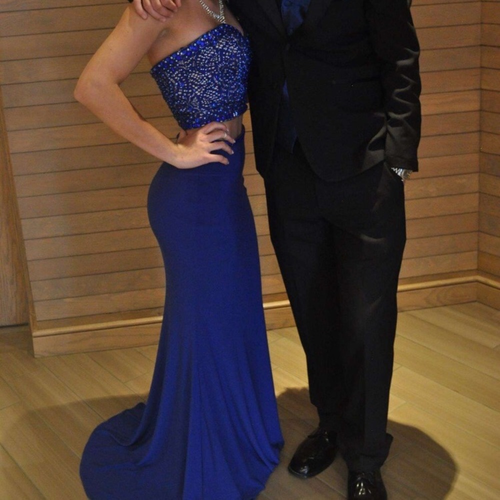 BEAUTIFUL COBALT/ROYAL BLUE PROM DRESS
