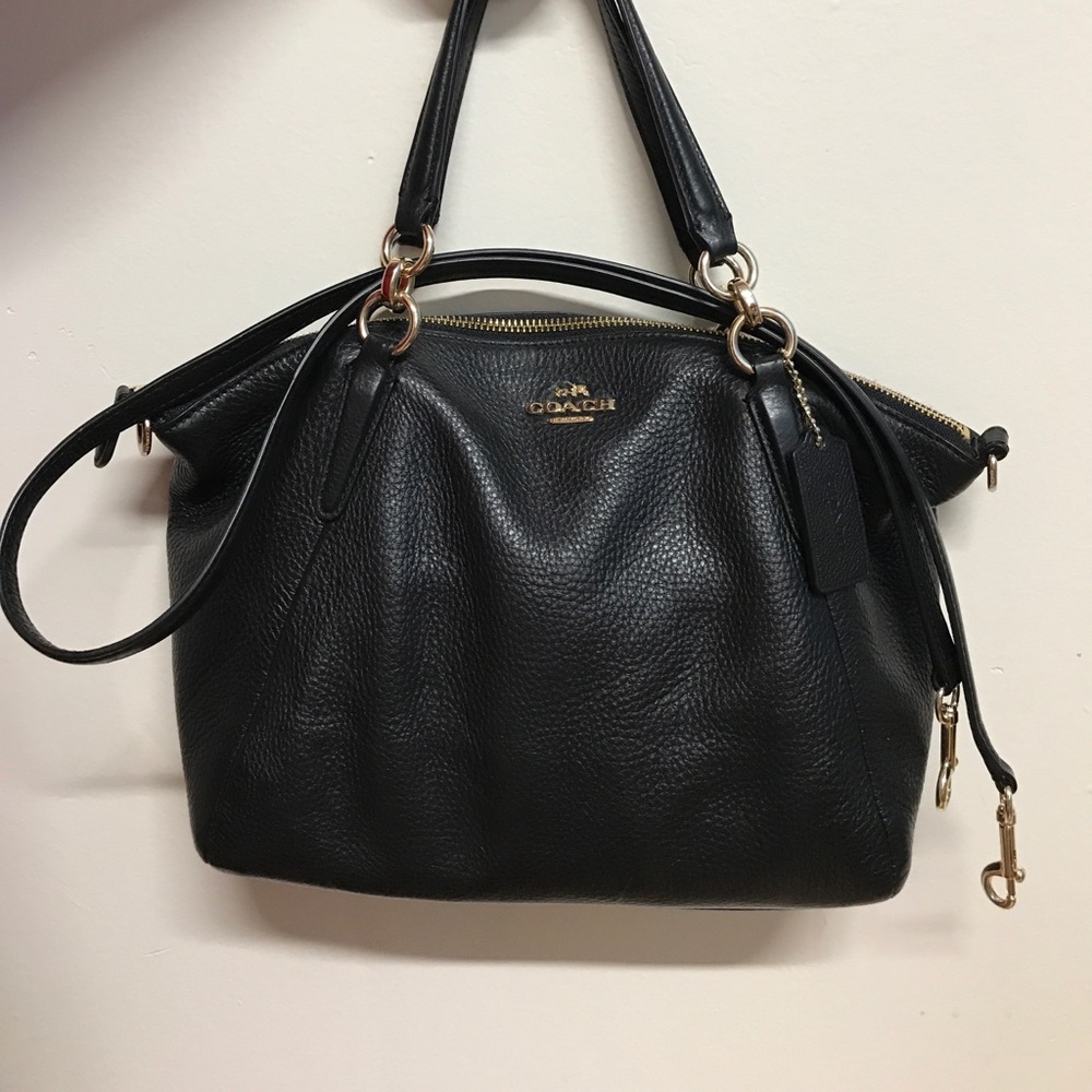 Coach Mini Kelsey Cross-body Pebbled Leather