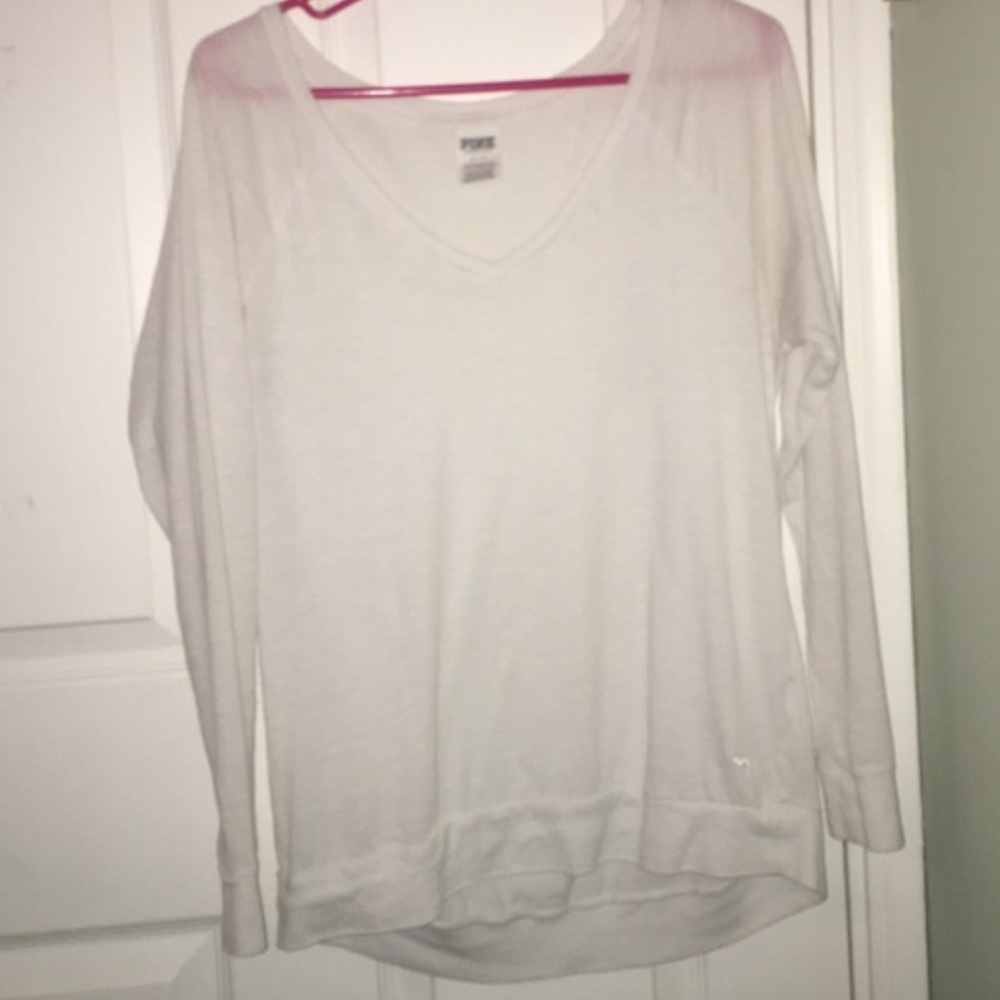 Plain white pink shirt