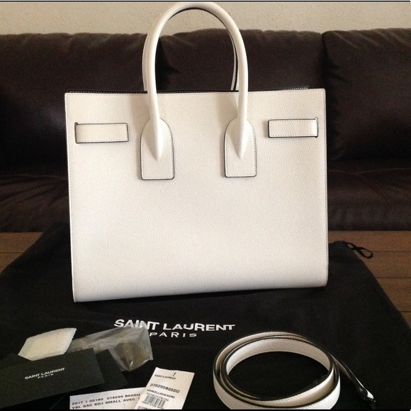 Saint Laurent Sac de Jour small white bag - Picture 2 of 6