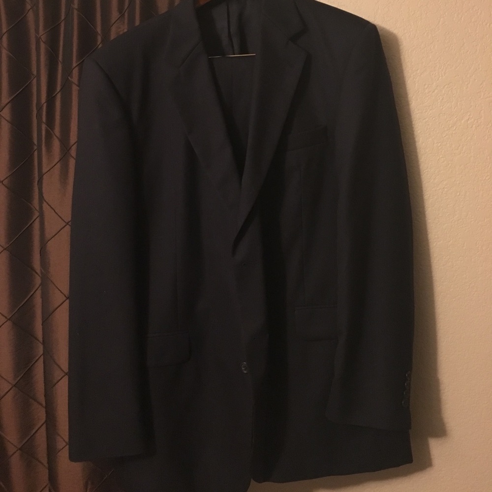 Stafford navy blue 2 piece suit