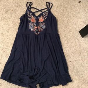 Navy romper