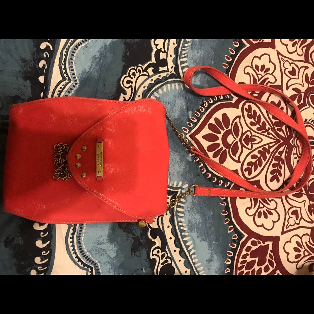 Pink Nine West cross body purse