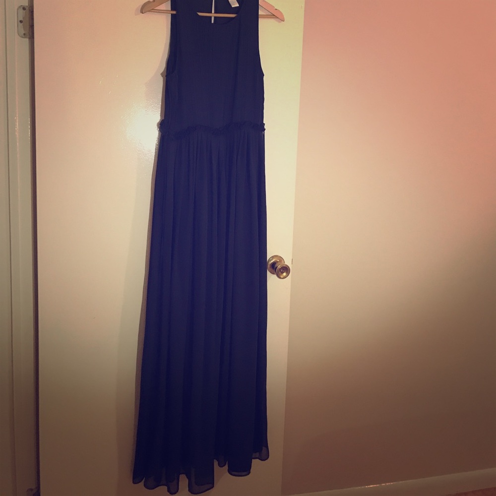 dark blue long dress never wear brand new