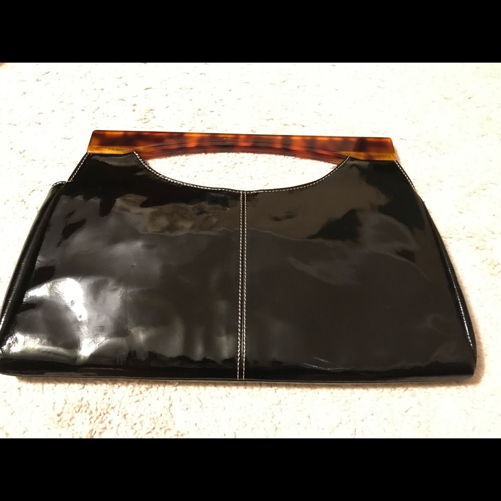 Tommy Hilfiger patent leather clutch