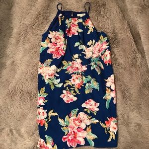 Floral print tropical dress