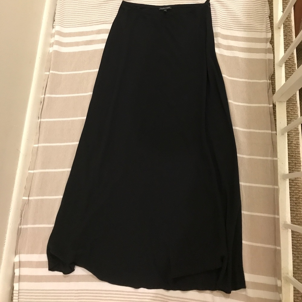 100% washable silk long skirt