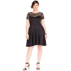 Laser cut fit and flare LBD sz 3x