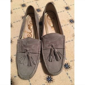 Sam Edelman Gray Suede Loafers size 10