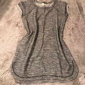 Heater gray t shirt dress